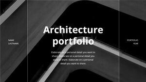 Portafolio de arquitectura. Plantilla PPT gratuita y tema de Google Slides