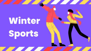 Esportes de inverno. Modelo PPT gratuito e tema do Google Slides