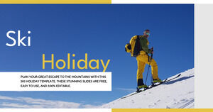 Vacanță de schi. Șablon PPT gratuit și temă Google Slides