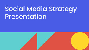 Stratégie des médias sociaux. Modèle PPT gratuit et thème Google Slides