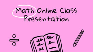 Lezione online di matematica. Modello PPT gratuito e tema di Presentazioni Google