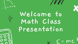 歡迎來到數學課堂。 免費 PPT 模板和 Google 幻燈片主題
