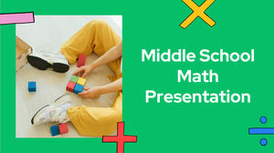 Matematica scuola media. Modello PPT gratuito e tema di Presentazioni Google