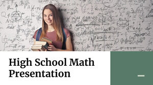 Matematică de liceu. Șablon PPT gratuit și temă Google Slides