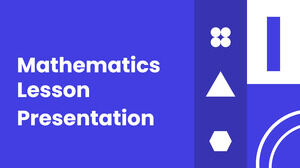 数学の授業計画。 無料の PPT テンプレートと Google スライドのテーマ