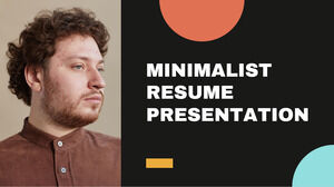 Resume Minimalis. Template PPT Gratis & Tema Google Slides