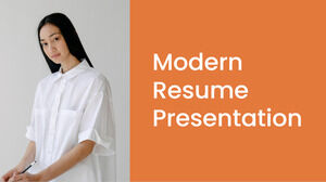 Resume Modern. Template PPT Gratis & Tema Google Slides