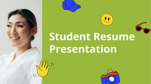 ประวัติย่อของนักเรียน เทมเพลต PPT และธีม Google Slides ฟรี