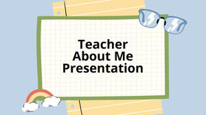 Profesor sobre mí. Plantilla PPT gratuita y tema de Google Slides