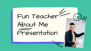 有趣的老師關於我。 免費 PPT 模板和 Google 幻燈片主題