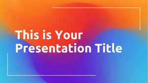 การไล่ระดับสีรุ้ง เทมเพลต PowerPoint และ Google Slides Theme ฟรี