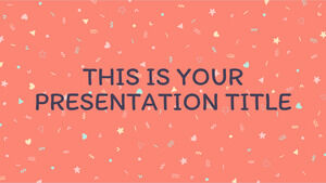 Confettis mignons. Modèle PowerPoint gratuit et thème Google Slides