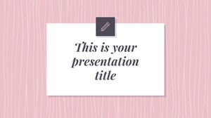 Schöne rosa Muster. Kostenlose PowerPoint-Vorlage und Google Slides-Design