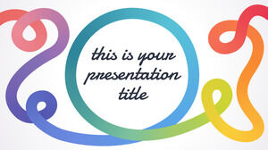 Linha Arco-íris. Modelo gratuito do PowerPoint e tema do Google Slides.