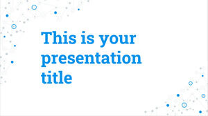 Conexões azuis. Modelo gratuito do PowerPoint e tema do Google Slides