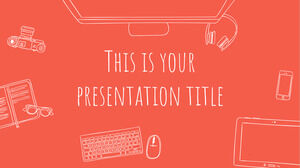 Plate-forme de présentation créative. Modèle PowerPoint gratuit et thème Google Slides