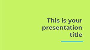 Legal Neon Verde. Modelo gratuito do PowerPoint e tema do Google Slides