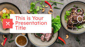 現代食品。 免費的 PowerPoint 模板和 Google 幻燈片主題