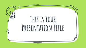 Yeşil Karalamalar. Ücretsiz PowerPoint Şablonu ve Google Slaytlar Teması