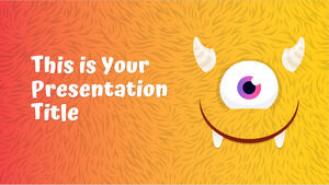 Colorful Monsters. Free PowerPoint Template & Google Slides Theme