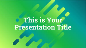 Verde neon. Modelo gratuito do PowerPoint e tema do Google Slides