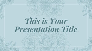 スタイリッシュな花。 無料の PowerPoint テンプレートと Google スライドのテーマ