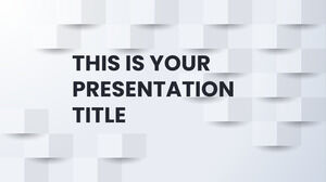 Bisnis Putih Geometris. Templat PowerPoint Gratis & Tema Google Slide