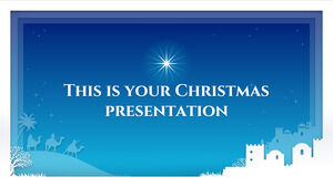 Nativity Scene. Free PowerPoint Template & Google Slides Theme
