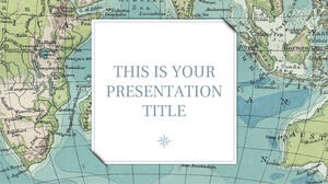 Geografia d'epoca. Modello di PowerPoint gratuito e tema di Presentazioni Google