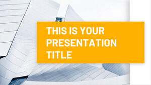Moderne Architektur. Kostenlose PowerPoint-Vorlage und Google Slides-Design