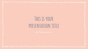 Pastell-Scribbles. Kostenlose PowerPoint-Vorlage und Google Slides-Design