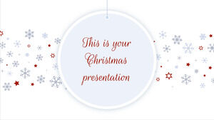 Elegantes Weihnachten. Kostenlose PowerPoint-Vorlage und Google Slides-Design