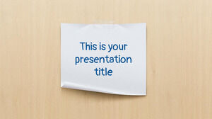 ポラロイドとノート。 無料の PowerPoint テンプレートと Google スライドのテーマ