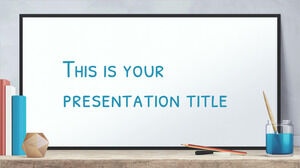 Bildungs-Whiteboard. Kostenlose PowerPoint-Vorlage und Google Slides-Design