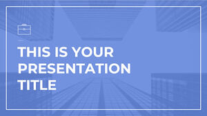 Голубая архитектура. Бесплатный шаблон PowerPoint и тема Google Slides