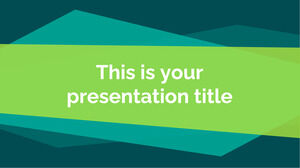 Yeşil Geometrik. Ücretsiz PowerPoint Şablonu ve Google Slaytlar Teması