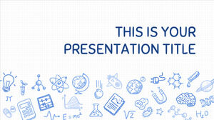 Dessins scientifiques. Modèle PowerPoint gratuit et thème Google Slides