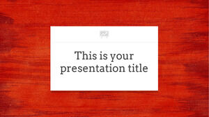 Rotes kreatives. Kostenlose PowerPoint-Vorlage und Google Slides-Design
