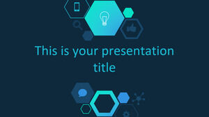 육각형 기술. 무료 PowerPoint 템플릿 및 Google 슬라이드 테마