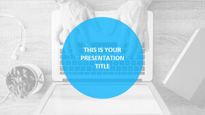Profesional Biru. Templat PowerPoint Gratis & Tema Google Slide