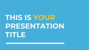 Entreprise bleue et jaune. Modèle PowerPoint gratuit et thème Google Slides