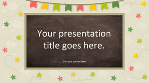 Joyful Chalkboard presentation template.