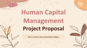 Proposta di progetto di gestione del capitale umano