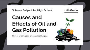 Naturwissenschaftliches Fach für die High School - 12. Klasse: Ursachen und Auswirkungen der Öl- und Gasverschmutzung