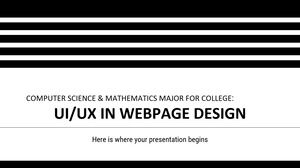 Üniversite için Bilgisayar Bilimi ve Matematik Anabilim Dalı: Web Sayfası Tasarımında UI/UX