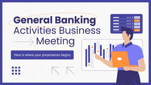 Întâlnire de afaceri generale cu activități bancare
