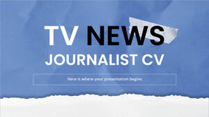 CV Journaliste Journaliste TV