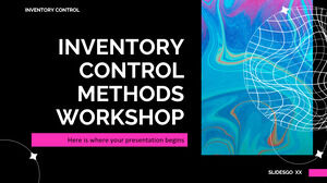 Inventory Control Methods Workshop