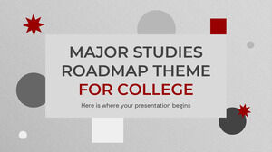 Тема дорожной карты основных исследований для колледжа