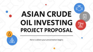 アジア原油投資プロジェクトの提案